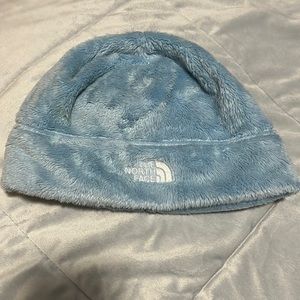 North face blue beanie